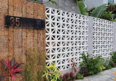 Gạch Thông Gió AMC – Mẫu D09 Lá Trúc